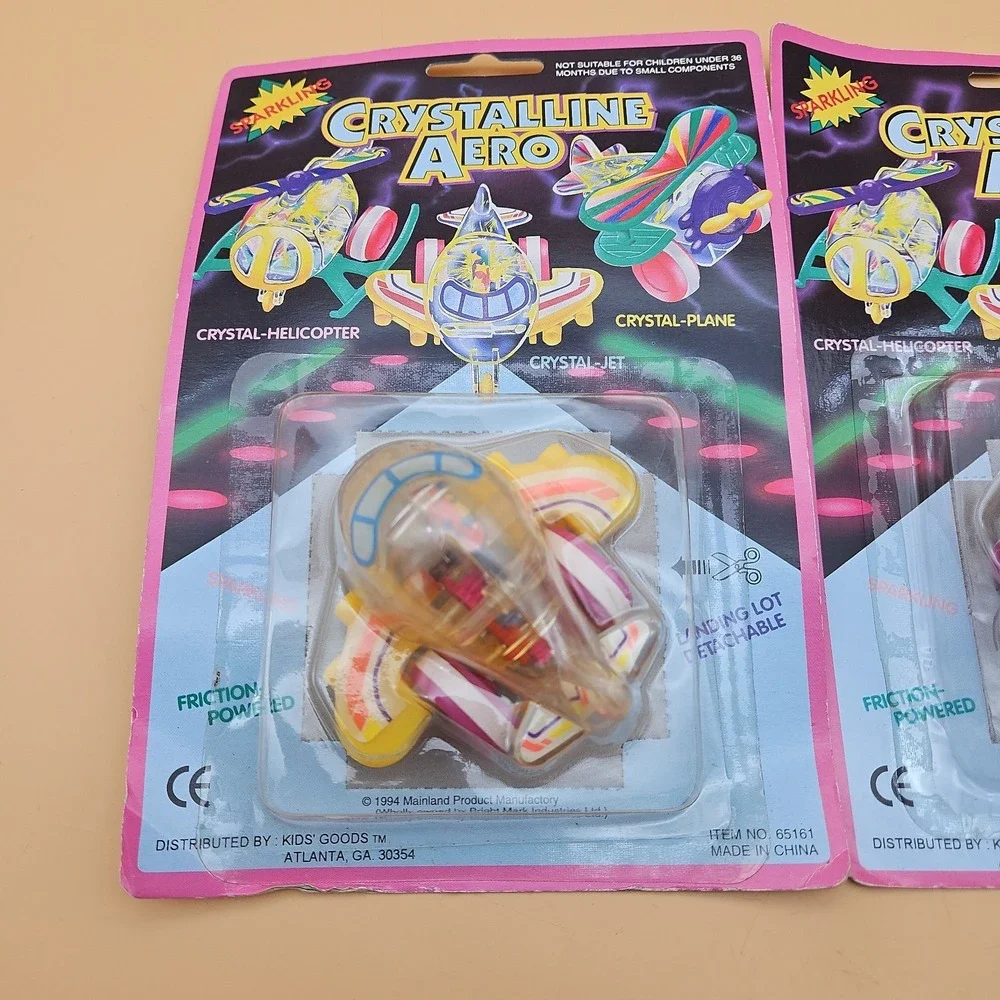 Vintage Airplane Toys Crystalline Aero 1994 New NOS